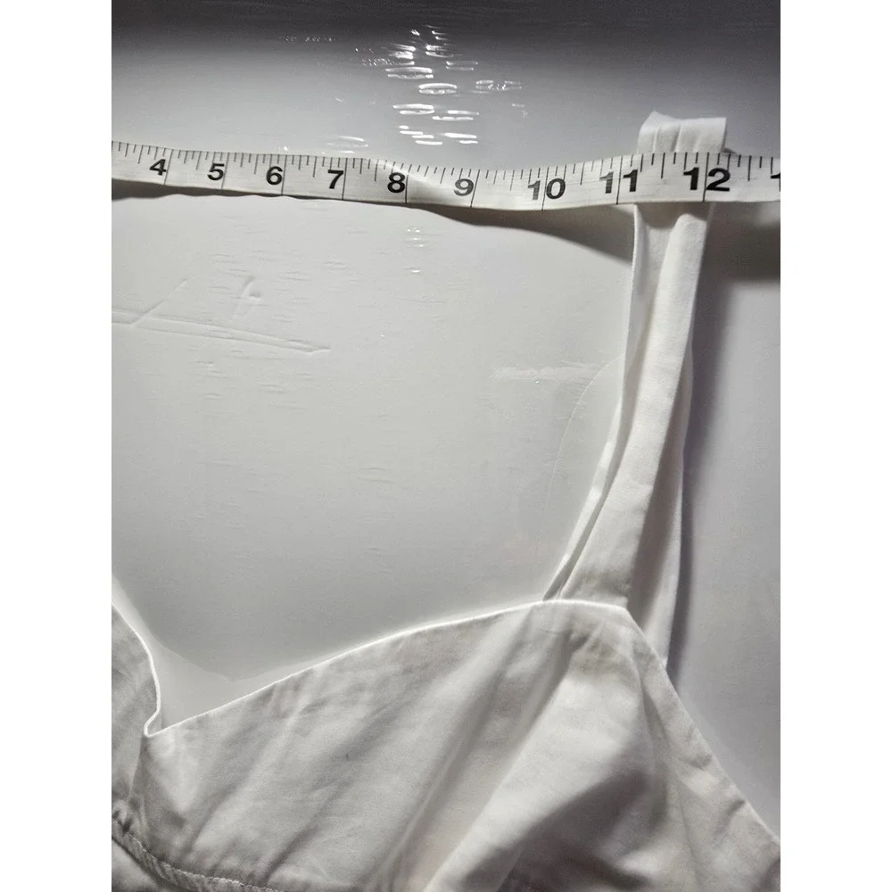 Bar‎ III White Cutout Ruffle Hem Sundress XL